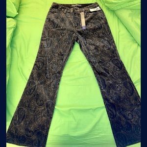Gap Velvet vintage 1990s bootcut paisley jeans NWT